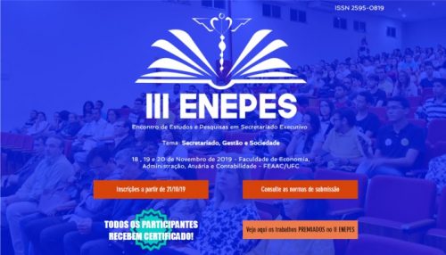 III Encontro de Estudos e Pesquisas em Secretariado Executivo – III ENEPES
